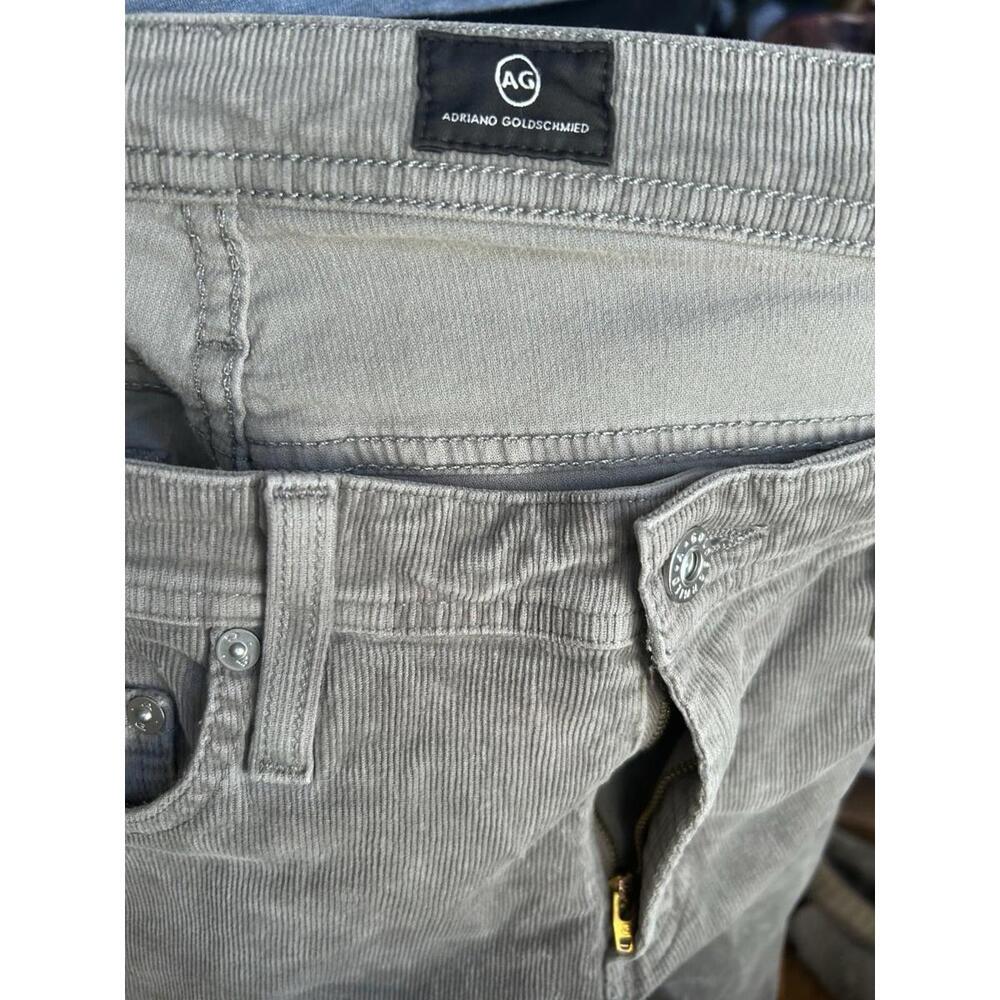 AG Adriano Goldschmied Tellis Corduroy Pants 31x34 Gray - Picture 5 of 7